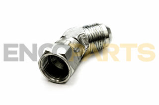 030-7964 - 7/8-14 THREAD HEX HEAD 45 DEGREES ELBOW 37 DEGREES FLARED ADAPTER